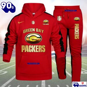 Green Bay Packers NFL 32 Teams Personlized Golden Logo Hoodie Set