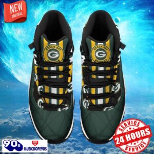 Green Bay Packers NFL Air Jordan 11 Sneakers Shoes Gift For Fans