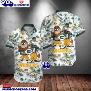 Green Bay Packers Taz And Bugs NFL Teams Hawaiian Shirt