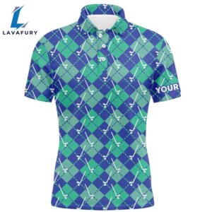 Green Blue Argyle Plaid Pattern…