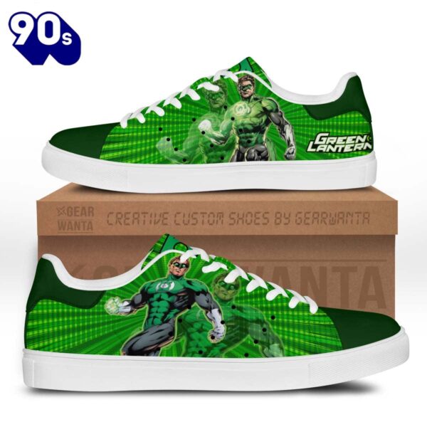 Green Lanturn Stan Smith Shoes Gift For Your Kid