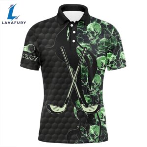 Green Lightning Skull Black Golf…