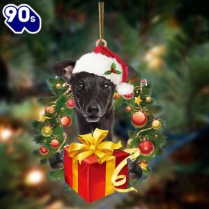 Greyhound-Dogs Give Gifts Hanging Ornament,…