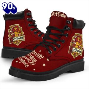 Gryffindor Leather Leather Boots Harry…