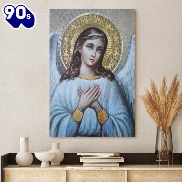 Guardian Angel Archangel Canvas Wall Art Baptism Gift  Poster Gift Christmas