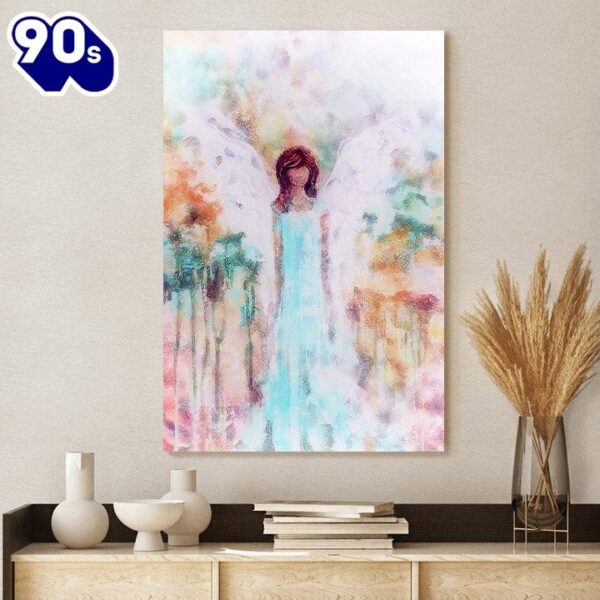 Guardian Angel Painting Canvas Wall Art 2  Poster Gift Christmas