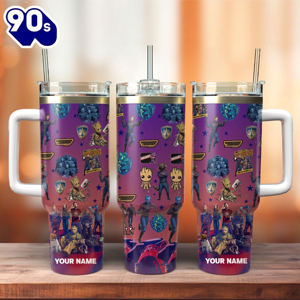 Guardians Of The Galaxy Movie Custom Stanley Quencher 40oz Stainless Steel Tumbler With Handle For Fans Guardians Of The Galaxy Movie Custom Stanley Quencher 40oz Stainless Steel Tumbler With Handle For Fans