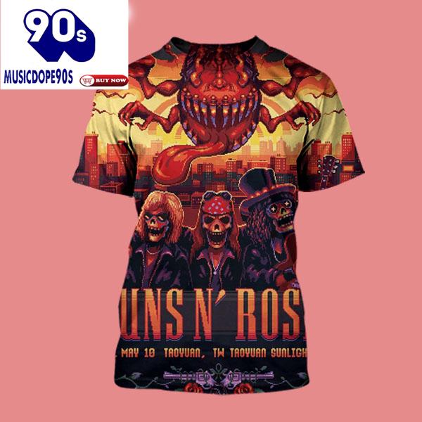 Gun N Rose 2025 Venue Tour In Taiwan On May 10 2025 At TW Taoyuan Sunlight Arena Taoyuan City Shirt Gun N Rose 2025 Venue Tour In Taiwan On May 10 2025 At TW Taoyuan Sunlight Arena Taoyuan City Shirt