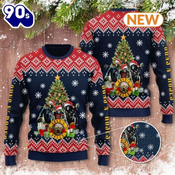 Guns N’ Roses Christmas Ugly Sweater