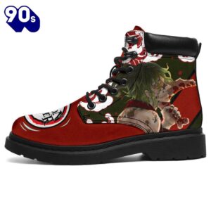 Gyutaro Leather Boots Shoes Demon Slayer Anime Custom