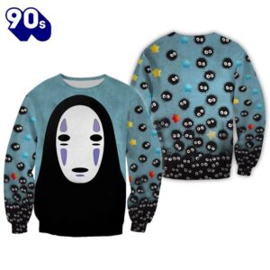 Halloween 2024 Faceless No face Spirited Away Halloween 33d All Over Printed