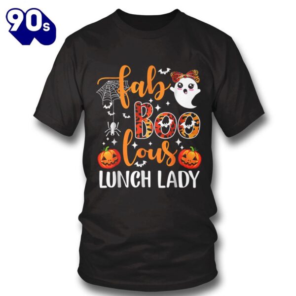 Halloween 2024 Leopard Fab Boo Lous Lunch Lady Team Teacher Halloween