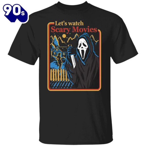 Halloween 2024 Lets Watch Scary Movies Scream Halloween Horror Movie Shirt