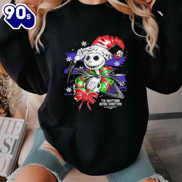 Halloween 2024 Santa Jack Skellington The Nightmare Before Christmas T-Shirt