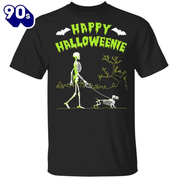 Halloween 2024 Skeleton Happy Halloween Dog T-Shirt