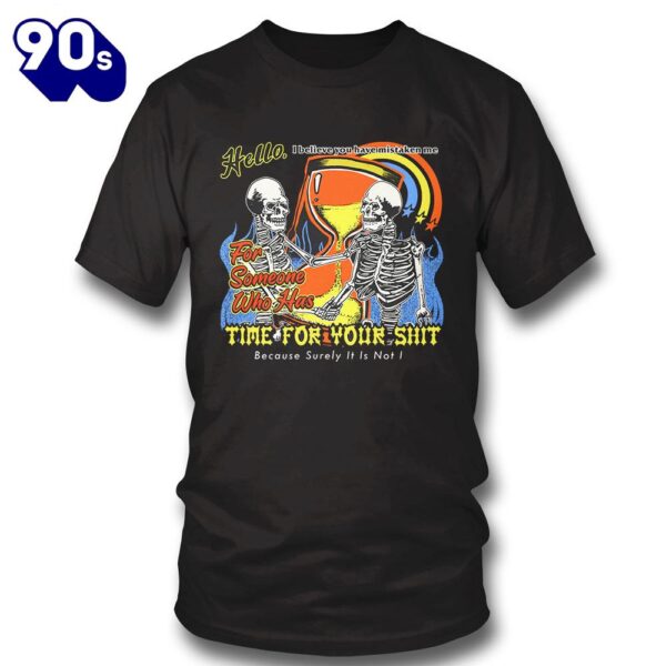 Halloween 2024 Skull Mistaking Me Halloween Tee Shirt