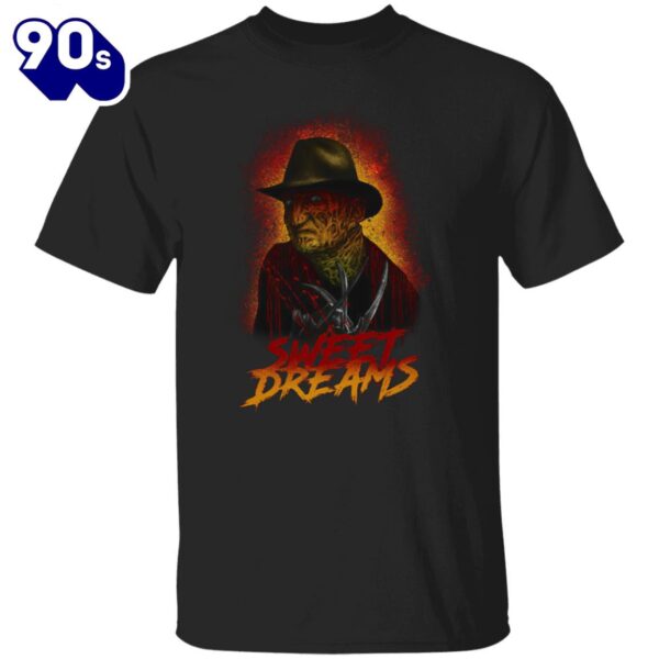Halloween 2024 Sweet Dreams Mens Freddy Krueger T-Shirt Nightmare On Elm Street Halloween Movie Tee