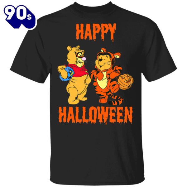 Halloween 2024 Tigger And Pooh Happy Halloween T-Shirt