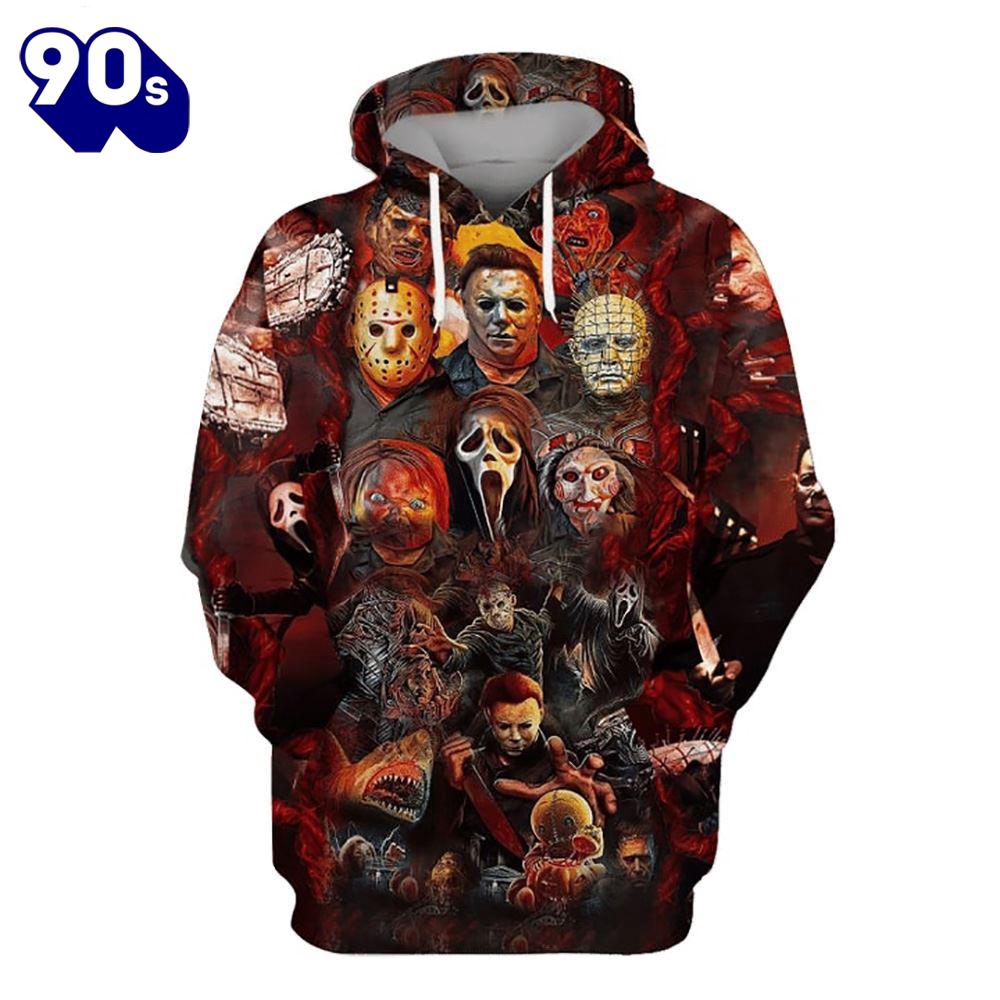 Halloween All Horror Movie Character 3d All Over Printed Halloween All Horror Movie Character 3d All Over Printed