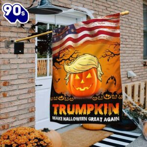 Halloween Halloween Flag Trumpkin Make…