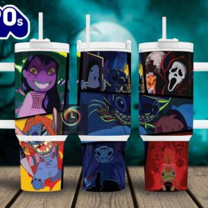 Halloween Lilo And Stitch Disney Cartoon Custom Stanley Cup 40 Oz Tumbler With Handle