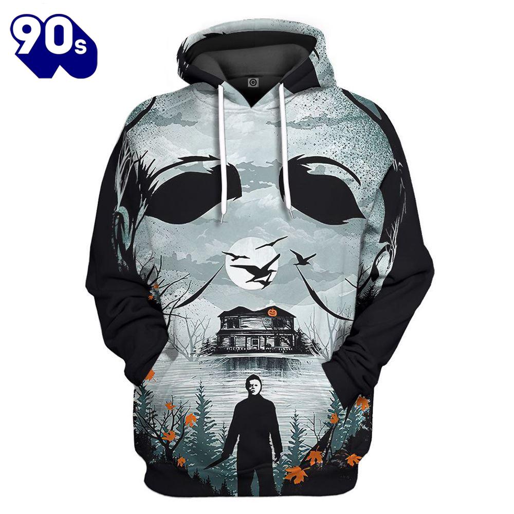 Halloween Michale Myers Sky Face Haunted House 3d All Over Printed Halloween Michale Myers Sky Face Haunted House 3d All Over Printed