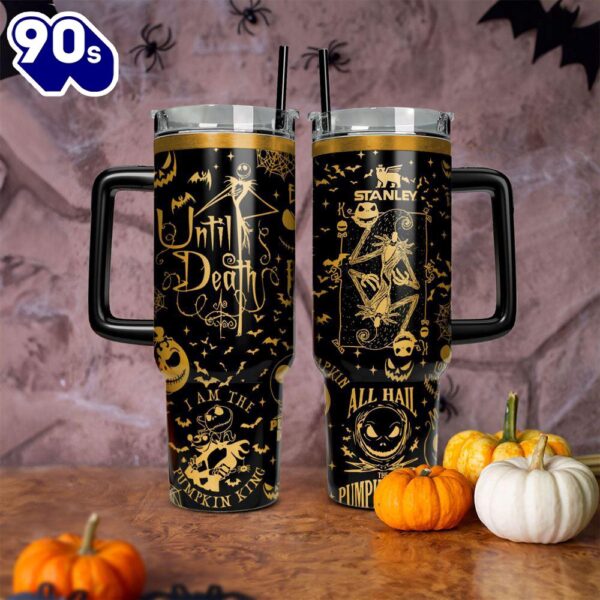 Halloween The Nightmare Before Christmas Movies Custom Stanley Cup 40 Oz Tumbler With Handle