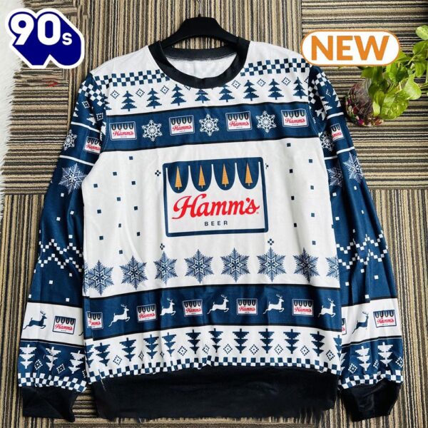 Hamm’s Logo Personalized Ugly Christmas Sweater