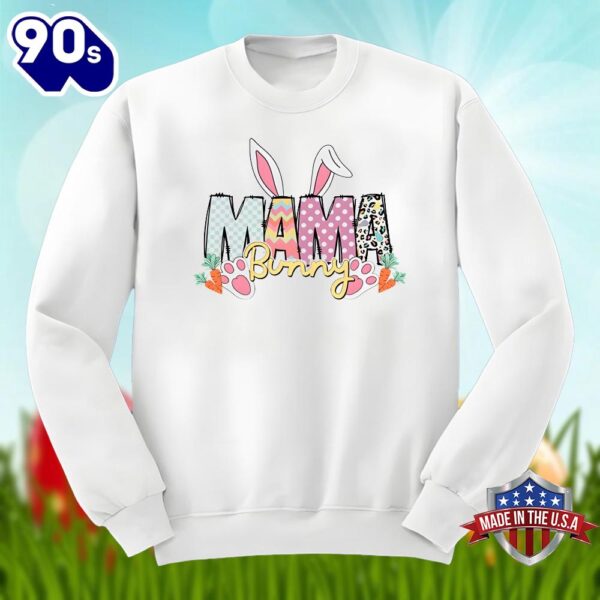 Happy Easter Day Mama Bunny Graphic Shirt