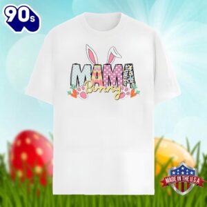 Happy Easter Day Mama Bunny Graphic Shirt