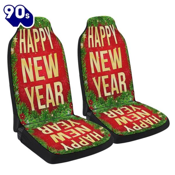 Happy New Year Christmas Seat Cover Cars Gift Xmas