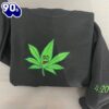 Happy Weed Embroidered Sweatshirt Gift Christmas