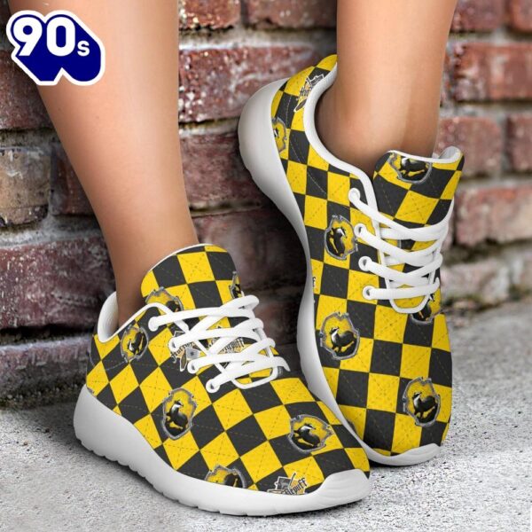 Harry Potter Hufflepuff Sneakers Custom Checkerboard Shoes For Fan