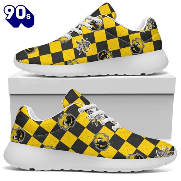 Harry Potter Hufflepuff Sneakers Custom Checkerboard Shoes For Fan