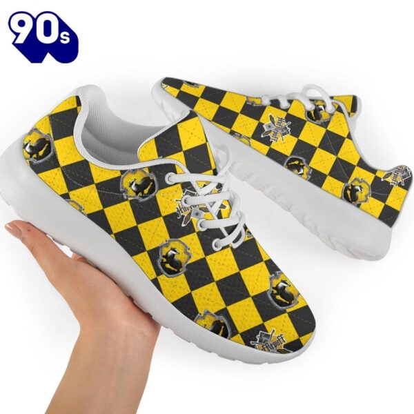 Harry Potter Hufflepuff Sneakers Custom Checkerboard Shoes For Fan