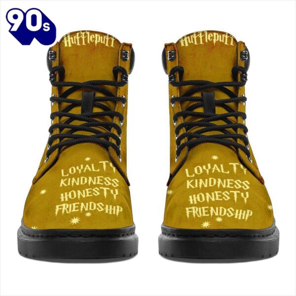 Harry Potter Hufflepuff Timbs Leather Boots Custom Shoes For Fan