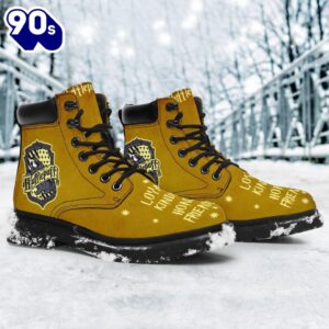 Harry Potter Hufflepuff Timbs Leather Boots Custom Shoes For Fan