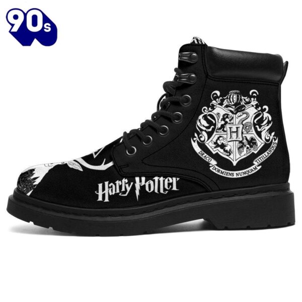 Harry Potter Leather Leather Boots Custom Badge For Fans