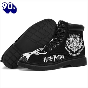 Harry Potter Leather Leather Boots Custom Badge For Fans