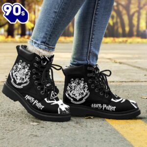 Harry Potter Leather Leather Boots Custom Badge For Fans