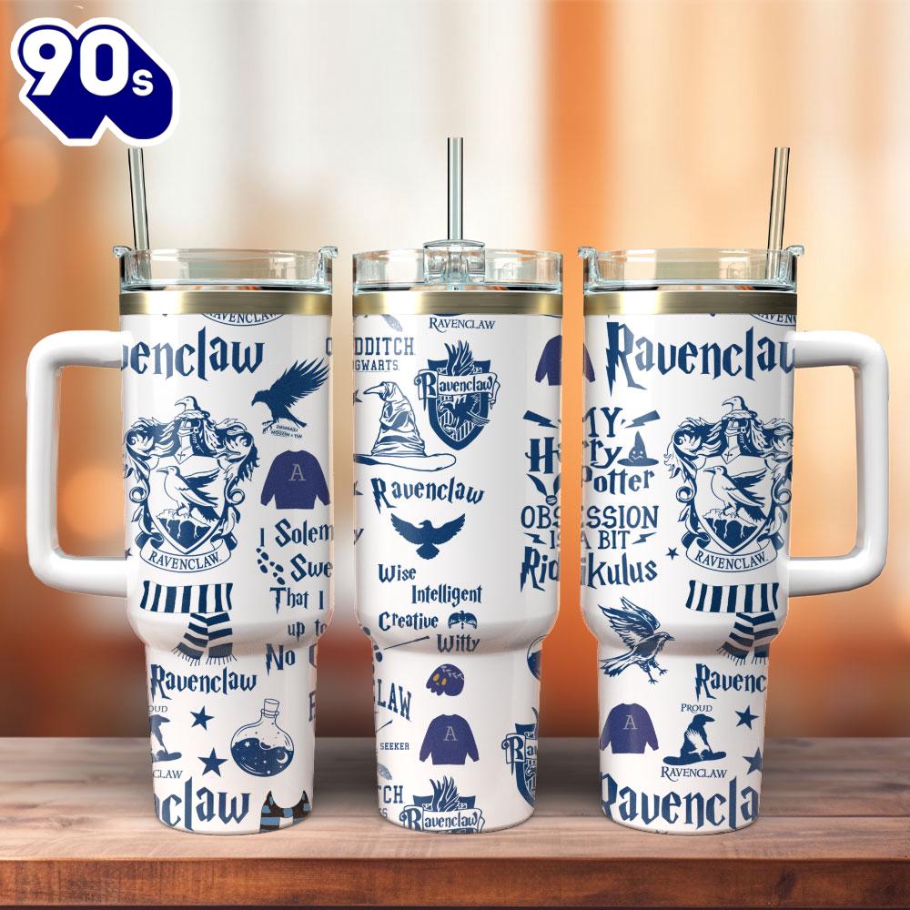 Harry Potter Ravenclaw Movie Custom Stanley Quencher 40oz Stainless Steel Tumbler For Fans Harry Potter Ravenclaw Movie Custom Stanley Quencher 40oz Stainless Steel Tumbler For Fans
