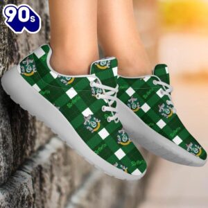 Harry Potter Slytherin Sneakers Custom Checkerboard Shoes For Fan