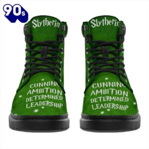 Harry Potter Slytherin Timbs Leather Boots Custom Shoes For Fan