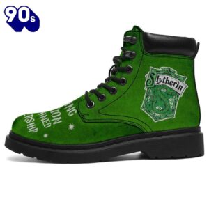 Harry Potter Slytherin Timbs Leather Boots Custom Shoes For Fan