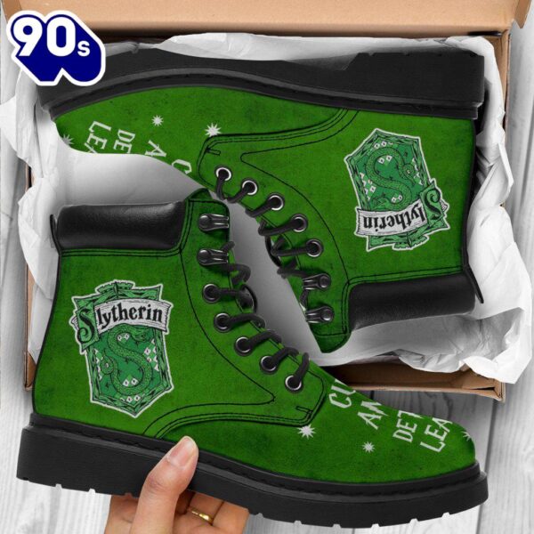 Harry Potter Slytherin Timbs Leather Boots Custom Shoes For Fan