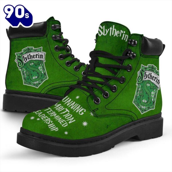 Harry Potter Slytherin Timbs Leather Boots Custom Shoes For Fan