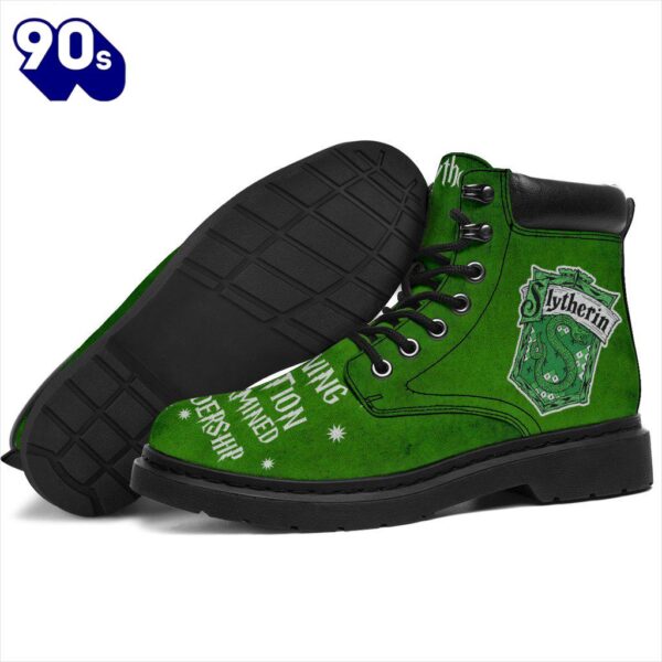 Harry Potter Slytherin Timbs Leather Boots Custom Shoes For Fan