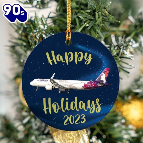 Hawaiian Airlines Airbus A321 Neo Ceramic Ornament