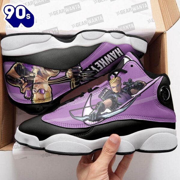 Hawkeye Air Jordan 13 Sneakers Super Heroes Custom Shoes