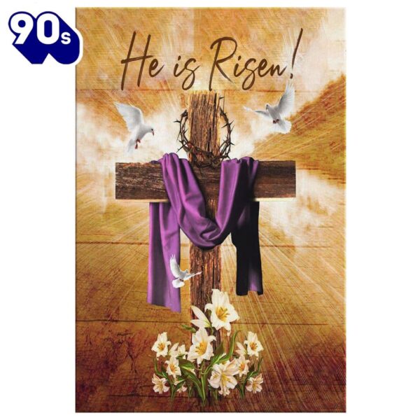 He Is Risen Canvas Wall Art Prints   Poster Gift Christmas